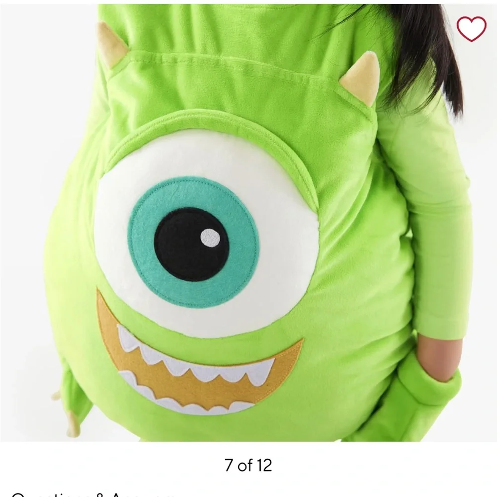 Pottery Barn Kids Mike‎ Halloween costume - Picture 4 of 10